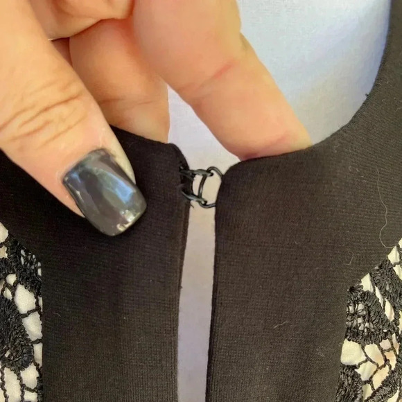 Boston Proper lace overlay elegant lined jacket - size L - Picture 8 of 12